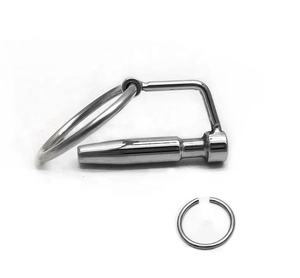 Penis Expander Baja Tahan Karat Kateter Urin Dilator Uretra Klem Cincin Fetish Kesucian untuk Pria - Product Image 2