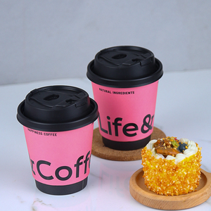 Vasos <span class=keywords><strong>de</strong></span> Papel Desechables <span class=keywords><strong>de</strong></span> Doble <span class=keywords><strong>Pared</strong></span> para Café, Té con Leche y Bebidas para Llevar, con Logotipo Personalizado en Color - Product Image 6