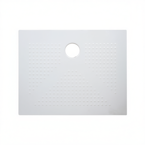 Plato de ducha rectangular de cerámica blanco mate 80 x 120 cm H3.6 - Product Image 2