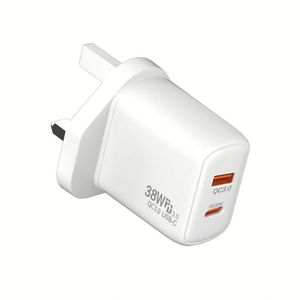 Best Quality <b>USB</b> Wall Charger 38W Super Fast Charger for Phone 16 15 Pro Max US EU UK <b>Plug</b> PD Charger Type <b>C</b> Travel Adapter - Product Image 6