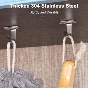 10 Gói Dưới Kệ Tủ Nhà Để Xe Thép Không Gỉ Vít Gắn Trần Khăn Áo Áo Quần Áo Móc Áo - Product Image 5