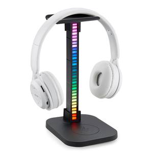 Soporte Multifuncional para Auriculares con Luz Ambiental RGB, Captación de Sonido, Carga Inalámbrica y Almacenamiento - Product Image 1