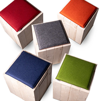 Coussins de chaise en feutre de forme carrée, sur mesure, en gros, pour bureau et salle à manger