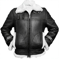 Nouvelle veste bomber en cuir et laine pour homme, style américain rétro, robuste, à bretelles rembourrées et bords frangés, pour l'hiver, streetwear