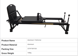 Pièces de Rechange pour Reformer <span class=keywords><strong>Pilates</strong></span> <span class=keywords><strong>Stott</strong></span> Align en Aluminium Noir, Machine d'Exercice <span class=keywords><strong>Pilates</strong></span> pour la Salle de Sport et l'Application à Domicile - Product Image 2