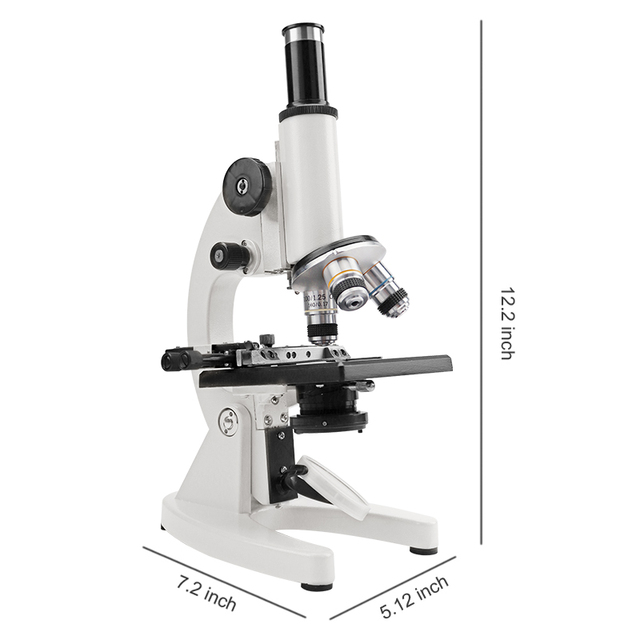Best Selling Medical Science High Precision Laboratory 50X-1250X Magnification Student Digital Biological Monocular Microscopes