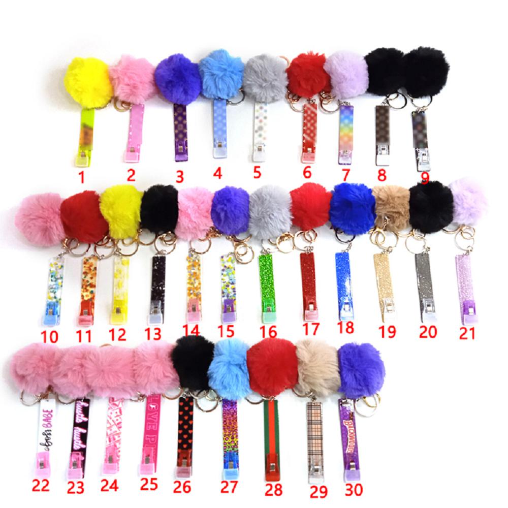 women Self Defense Keychain Safety Key Chain Key Door Touchless Keys Keychain No Touch Door Opener With Stylus