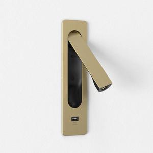 Lámpara de Pared Moderna Minimalista AB, de Aluminio, con Cabezal Giratorio, Luz LED de Lectura, Aplique de Pared <span class=keywords><strong>Empotrado</strong></span> para Hotel, Dormitorio, Habitación de Huéspedes - Product Image 1