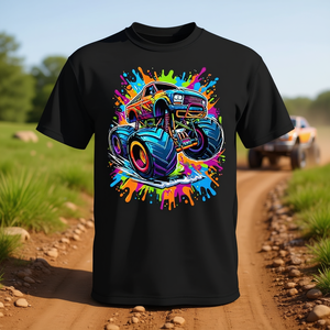 Camiseta colorida Monster Truck Lover para niños y adultos, ajuste unisex - Product Image 3