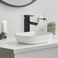 Robinet de lavabo SANIVITAL de haute qualité à poignée unique, en acier inoxydable, à montage sur plan, avec cartouche céramique, design moderne, OEM ODM