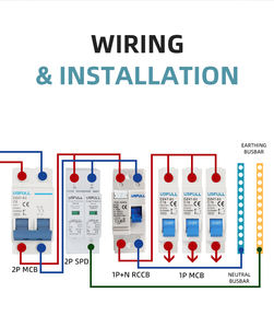 USFULL Supresor De Picos AC SPD 4P(3P + N) dispositivo di protezione contro le sovratensioni elettrico 20kA 40kA 60kA 80kA 100kA soppressore di fulmini <span class=keywords><strong>DPS</strong></span> - Product Image 5