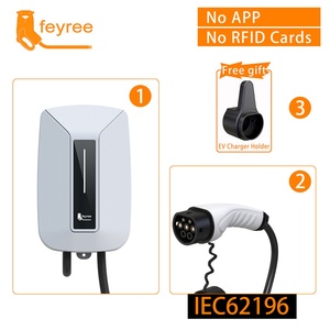 Estación de Carga Portátil para Vehículos Eléctricos de 7KW 32A, Mini Cargador de Pared para Automóvil, Enchufe Tipo 2, Certificado CE/FCC, Cable de 5M - Product Image 2