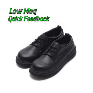 أحذية أطفال رسمية سوداء بالكامل من الجلد للمدرسة والمناسبات الخاصة بسعر منخفض من بيبي هابي - Product Image 4