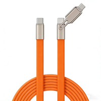 Nouveau câble de charge rapide 2 en 1 240W, câble USB de charge haute puissance PD