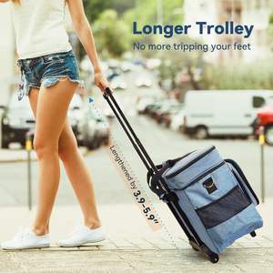 Échantillon gratuit Sac à main avec machine à coudre Outil de tricot Sac de rangement et insert à tige télescopique pour les voyages en plein air - Product Image 3