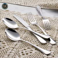 Ensemble de couverts en acier inoxydable 18/0 poli miroir - Couverts quotidiens compatibles lave-vaisselle avec couteaux, cuillères, fourchettes - Vente en gros