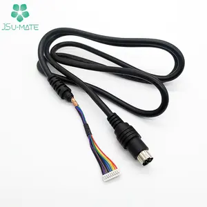 8pin Cable Custom Big/Power/Midi/Mini Din 8Pin Male To Molex 9Pin Connector Power Cable Mini Din 8 Pin Cable 9 Pin Cable