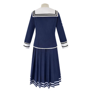 Disfraz de Cosplay de Danganronpa Fukawa Touko, conjunto completo azul para mujer, traje de Anime para Halloween - Product Image 4