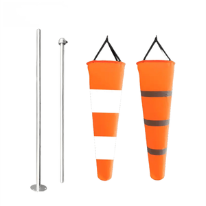 2m Chiều cao cực hỗ trợ ngoài trời treo gió Hướng sân bay windsocks in kỹ thuật số cho trang trại công viên ngoài trời - Product Image 3