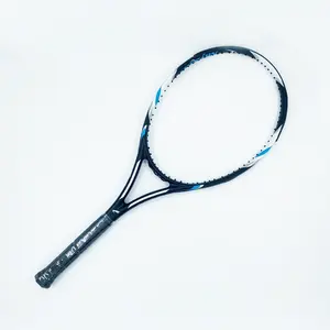 Raquette de Tennis professionnelle en Fiber de carbone, entraînement de Tennis pour adultes en intérieur et en extérieur, Graphite de 27 pouces, 100%