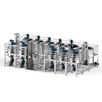 Tanque de Mezcla de Acero Inoxidable con Calefacción y Homogeneizador Inferior de 500L-5000L para Detergentes Líquidos de Alta Viscosidad