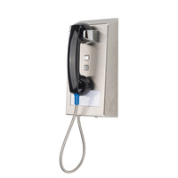 Téléphone IP public à bas prix pour visites en prison avec numérotation rapide pour détenus, en acier inoxydable, robuste et durable, à fixer au mur