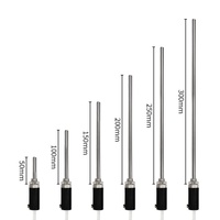 Sonde de résistance thermique de type thermocouple en acier inoxydable 7*200mm M12 Cu50 PT100 avec fil haute température