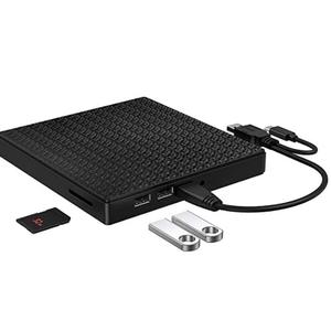 Lecteurs optiques externes Rom <span class=keywords><strong>Dvd</strong></span> Lecteur portable CD Rw <span class=keywords><strong>Graveur</strong></span> avec lecteur de carte SD/TF USB 3.0 pour PC Ordinateur portable Linux - Product Image 2