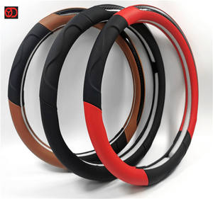 ปลอกหุ้มพวงมาลัยรถยนต์หนังแท้ ระบายอากาศได้ดี ขนาด 38 ซม. ใช้ได้ทุกฤดู อุปกรณ์ตกแต่งภายในสำหรับรถยนต์ Hiace Q50 <span class=keywords><strong>Ford</strong></span> <span class=keywords><strong>Mustang</strong></span> - Product Image 6