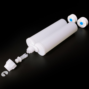 Cartucho de pegamento AB vacío de 400 ml 1:1, tubo de adhesivo epoxi de <span class=keywords><strong>dos</strong></span> componentes, <span class=keywords><strong>jeringa</strong></span> de doble barril <span class=keywords><strong>con</strong></span> pistón - Product Image 4