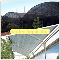 Filet d'ombrage noir en HDPE tissé pour jardin et agriculture, 70 % anti-UV, taux d'ombrage 60 %, en promotion