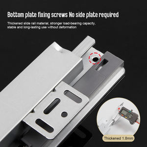 <span class=keywords><strong>Guías</strong></span> completas Tiradores de corredor Mecanismo de cocina Gabinete de extensión Telescópico Cierre suave Undermount Armario Cajón Diapositivas Riel deslizante - Product Image 3