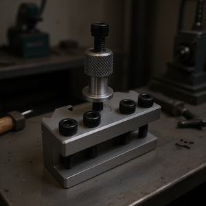 Soporte de herramientas de asiento plano Fervi: Abrazadera metálica de precisión para aplicaciones de mecanizado - Product Image 3