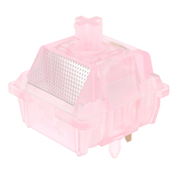 Interrupteurs de clavier mécanique linéaires DUROCK Sea Glass 62g, ressort à réduction de bruit, boîtier entièrement en nylon, RGB coloré, P3+ super fluide