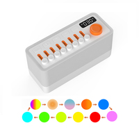 Draagbare slimme wekker met speaker, RGB-nachtlampje en digitale white noise-geluidsmachine voor slaapkamer en kantoor