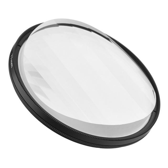 77mm Linear Glass Prism Lens Filter Photography Accessory Professional Kaleidoscope Lens Filter for DSLR Camera Portrait