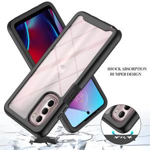 Custodia protettiva in pelle 3 in 1 per MOTO Edge 2022, custodia paraurti per Moto G Stylus 2022 5G - Product Image 1