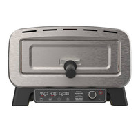 Four à pizza électrique en acier inoxydable 1800W, 12 pouces, portable, pour comptoir, contrôle numérique 100-450°C, minuterie 20 min