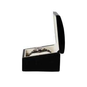 Custom Logo Eco-Friendly High Gloss <b>Black</b> Automatic Watch Winder Single Wooden Rectangle <b>Gift</b> <b>Box</b> DS Brand for Watch Storage - Product Image 1