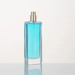Coleira personalizada de garrafa 50ml, spray de vidro de luxo com borrifador de perfume