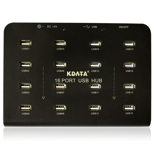Custom Powered Switch Charger Data Sync 16-Port Industrial Usb Hub