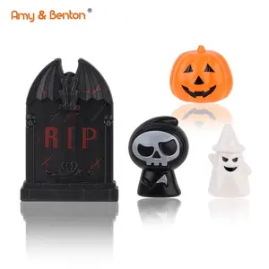 Halloween-Figuren Party-Dekorationen Kinder-Set Party Kunststoff-Dekorationen Spielzeug Kuchen Topper Goodie-Taschen Halloween-Dekoration Geschenk