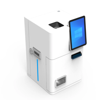Terminal de point de vente de comptoir avec recycleurs de billets et de pièces, compatible Windows/Android, imprimante de reçus en acier inoxydable