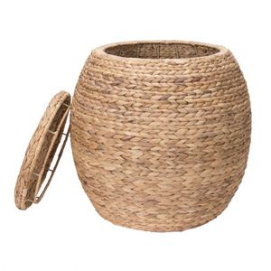 9 adet çevre dostu Rattan çamaşır katlanabilir örgü sepet gıda taşınabilir sepet 30Cm tuval demir raf ile eşya kutuları hamuru - Product Image 1