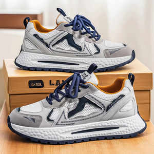 Chaussures de sport décontractées pour hommes en maille respirante, style jeune et tendance, pour la course et la marche en extérieur - Product Image 5