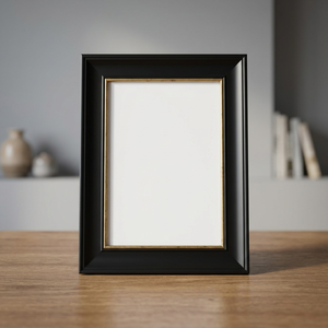 BS INTERNATIONAL BTR0011 Black Eco-Friendly Foldable Creative Vintage Modern Horizontal Lightweight Waterproof Square Wooden - Product Image 1
