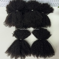Proveedores de fabricación de KAMA, cabello trenzado humano SDD de alta calidad, cabello humano afro rizado a granel, cabello humano Micro Twist para trenzar