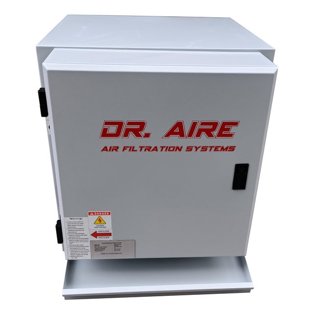DR. AIRE Commercial Kitchen Single Pass Electrostatic Precipitator Without UV Lamp Oil Fume ESP Filter Gas Disposal Air Cleaner