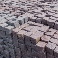Meilleure vente de pavés en granit naturel, pavés bon marché pour allée, surface fendue, cube de granit pour allée/piétonnier