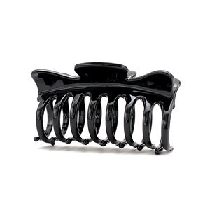 Pince à cheveux en acétate noir de style japonais et coréen, élégante et simple, accessoire de cheveux pour femmes, personnalisable. - Product Image 5